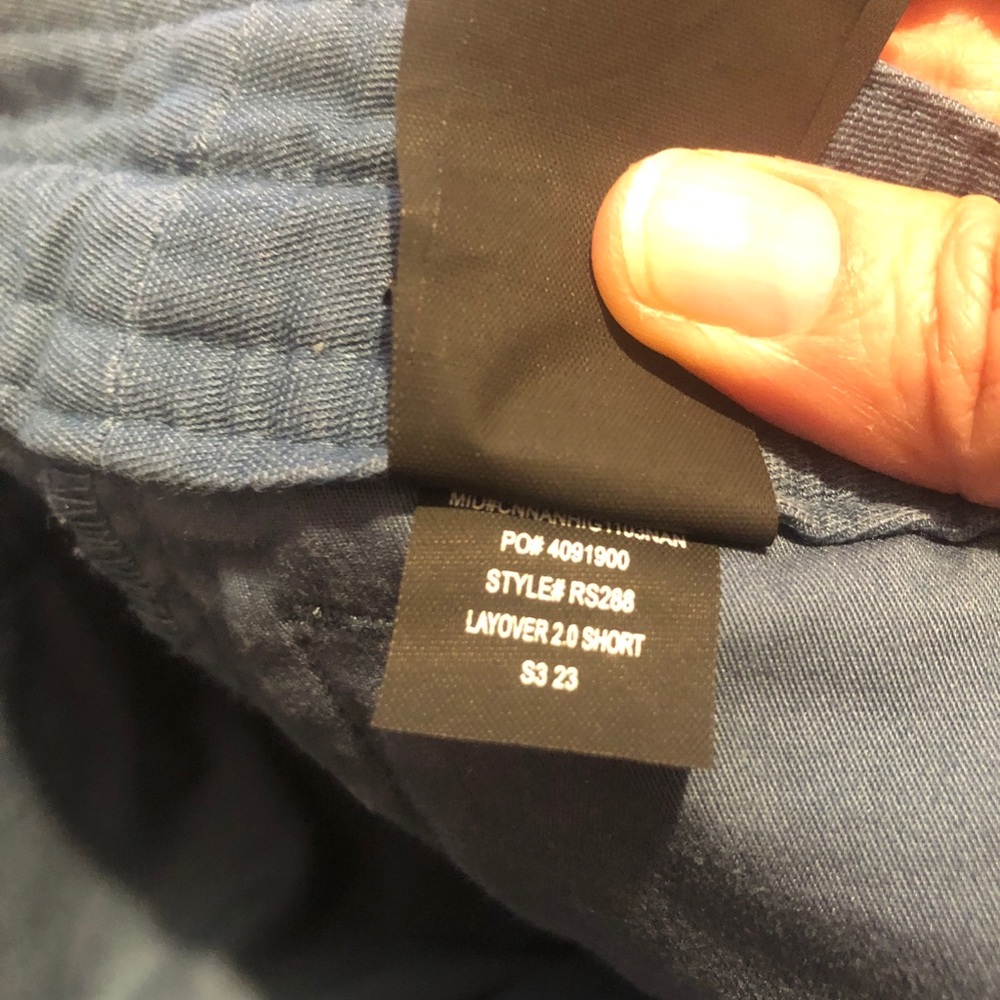 Roark Layover 2.0 Shorts Chino Mens 38 Blue Outdoor Travel Hiking Pockets RS288 - Picture 11 of 11